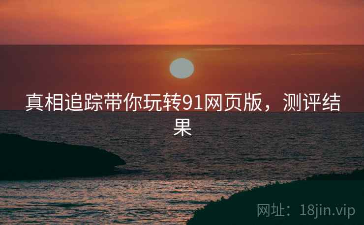 真相追踪带你玩转91网页版，测评结果