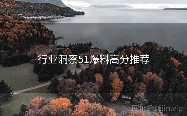 行业洞察51爆料高分推荐