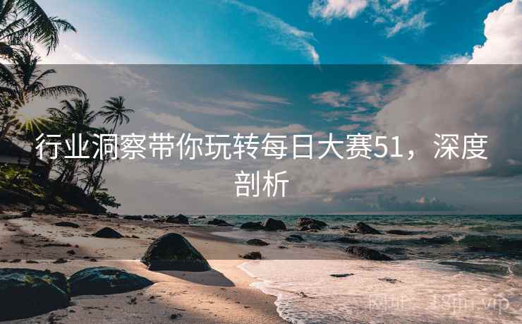 行业洞察带你玩转每日大赛51，深度剖析