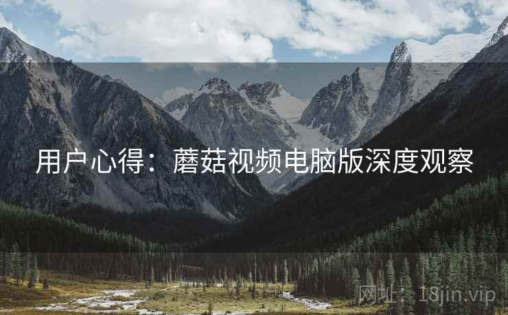 用户心得：蘑菇视频电脑版深度观察