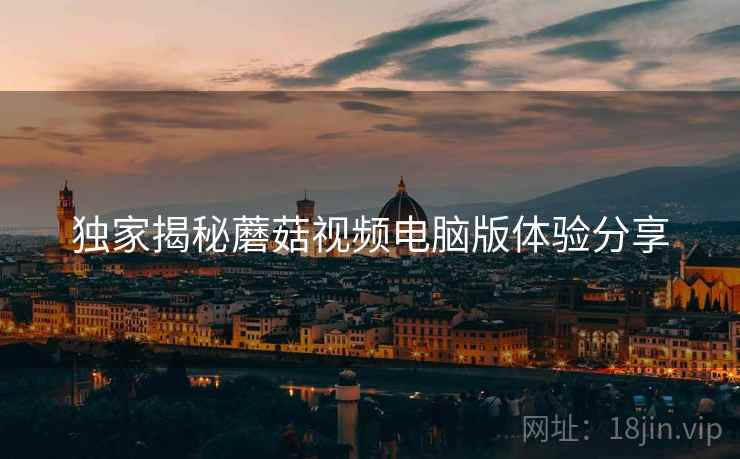 独家揭秘蘑菇视频电脑版体验分享