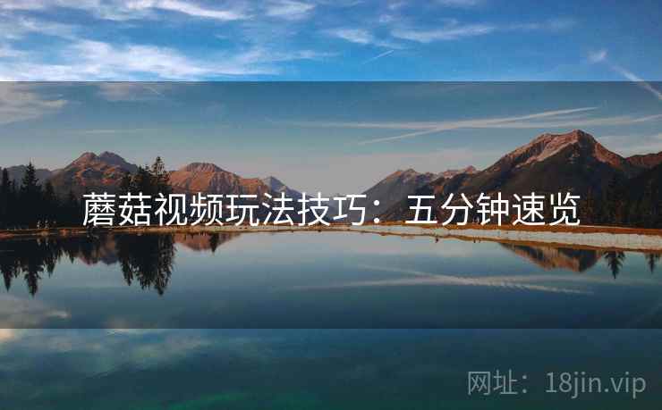 蘑菇视频玩法技巧：五分钟速览